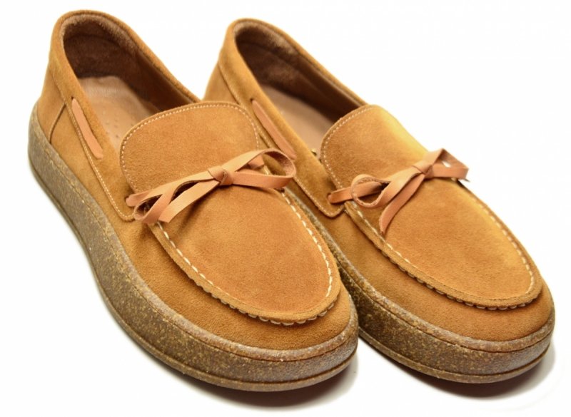 Mokasyny camel 36 skóra VERANO 24721 skórzane półbuty