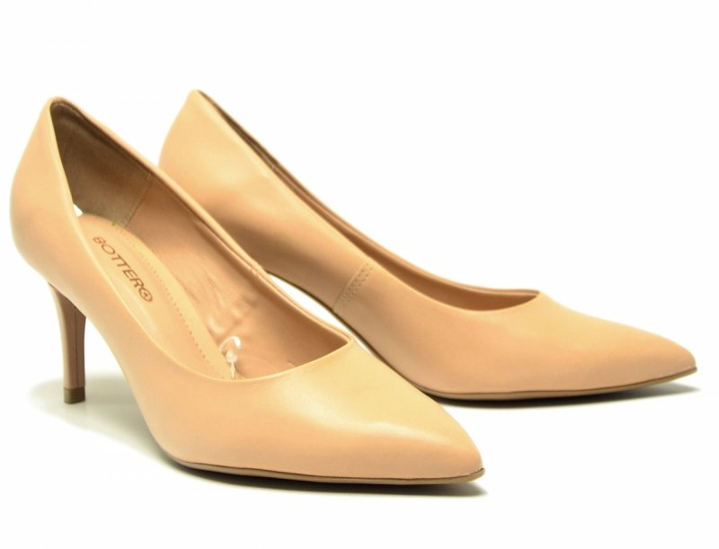 Czółenka 40 szpilki BOTTERO skóra beż 353721 beżowe