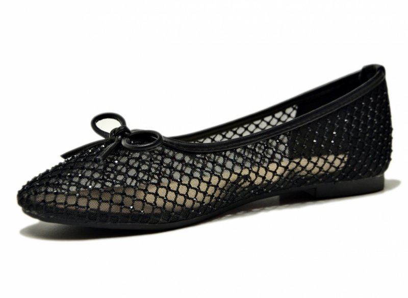 Baleriny 41 czarne VINCEZA 62270 kryształki półbuty