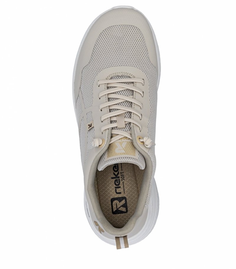 Sneakersy beżowe 37 RIEKER M8551 beż półbuty damskie 