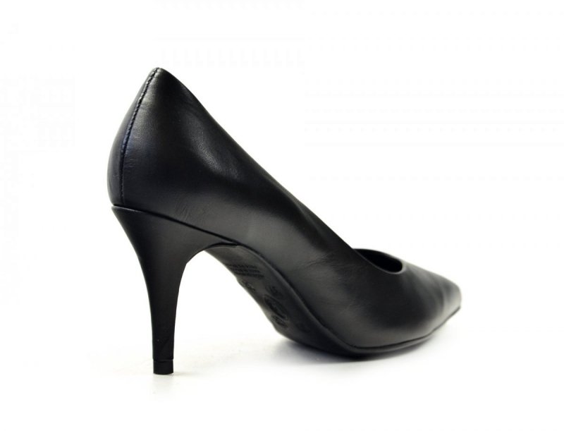 Czółenka 41 szpilki BOTTERO skóra czarne skórzane 353721