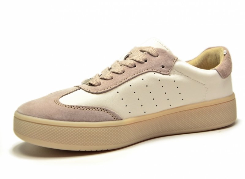 Sneakersy białe 37 skóra FILIPPO 7524 skórzane beżowe półbuty