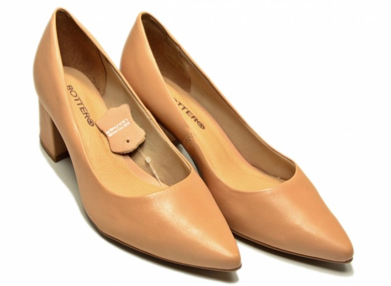 Czółenka beżowe 41 skórzane BOTTERO 354901 skóra beż damskie