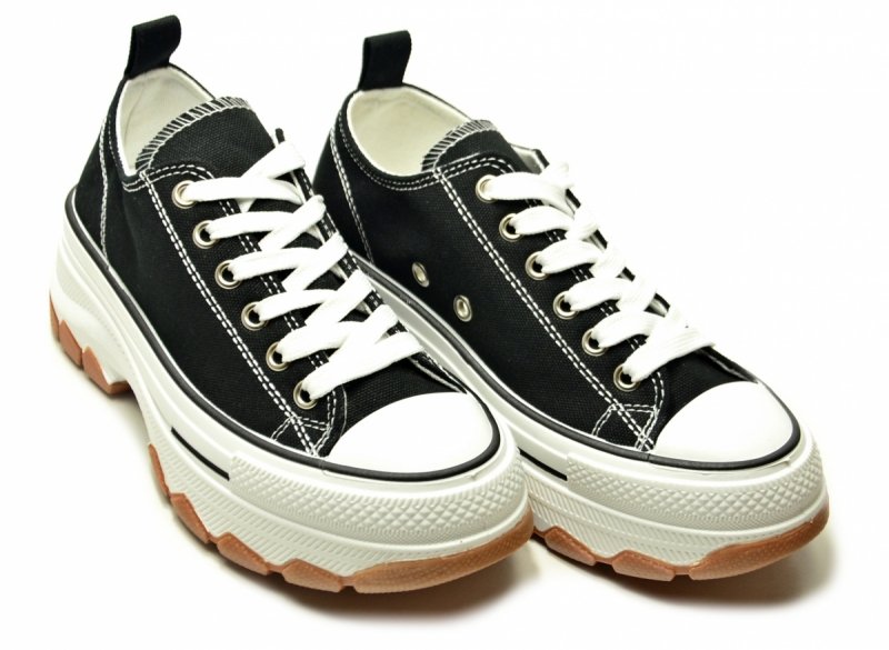 Trampki czarne 41 FILIPPO 7092 półbuty damskie 