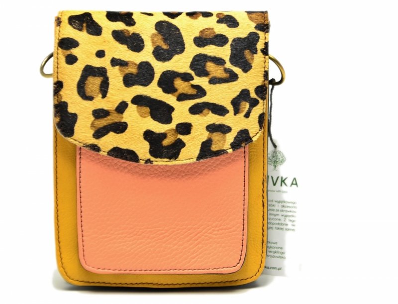 Torebka listonoszka OLIVKA skóra kolorowa skórzana 100020