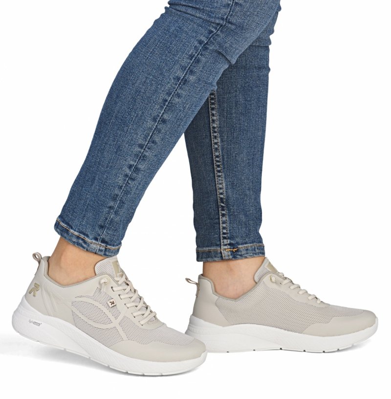 Sneakersy beżowe 40 RIEKER M8551 beż półbuty damskie 