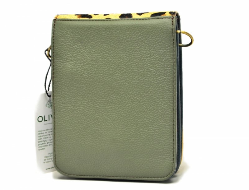 Torebka listonoszka OLIVKA skóra kolorowa skórzana 100020