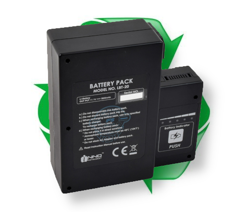 regeneracja akumulatora Li-ion Inno LBT-20 11.1V 9800 mAh, pasującego do spawarek światłowodów Inno View 7, View 8, View 8+, View 8 Pro, View 12R, IFS-10 oraz IFS-15