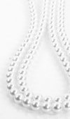 Modecor - sznur białych pereł ozdobnych 2,5 m