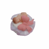 Figurka na tort BOBAS Z KOKARDĄ chrzest baby shower różowy