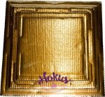 Podkład tortowy tacka z tektury złota 25 x 25 cm