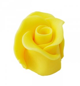 Róża duża 22 szt. żółty
