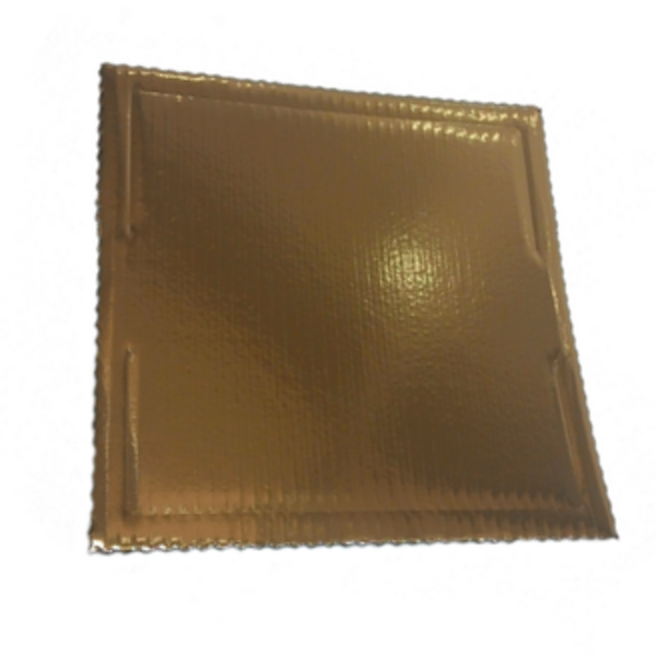 Podkład tortowy tacka z tektury złota 35x35 cm