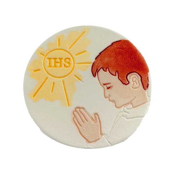 Hostia z chłopcem - dekoracja cukrowa ręcznie malowana