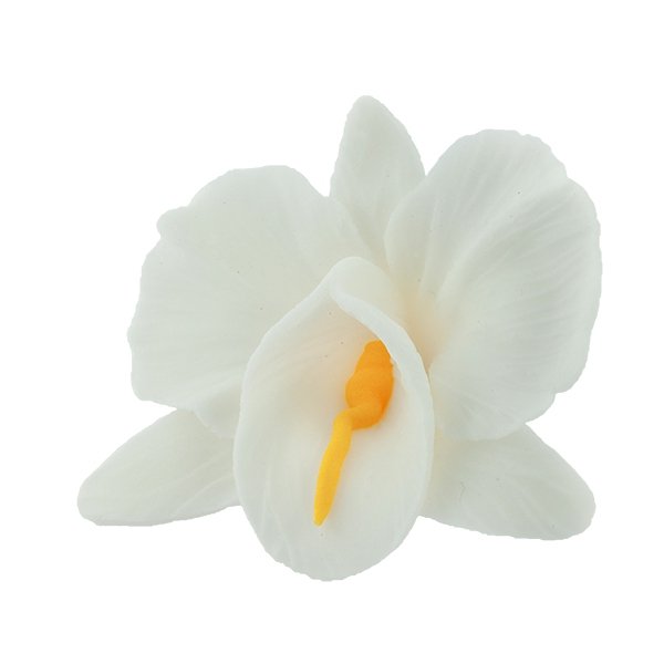 Kwiaty cukrowe - Storczyk opak. 10 szt. biały