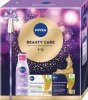 NIVEA Zestaw prezentowy damski Beauty Care (Płyn micelarny 200ml + Krem na dzień 55+ 50ml + Krem na noc 55+ 50ml)