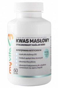 Kwas Masłowy (Maślan Sodu) 360 mg, MyVita, Kapsułki 