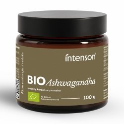 BIO Ashwagandha, Proszek, Intenson, 100 g