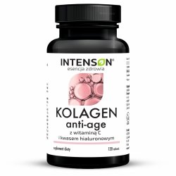 Anti-age Kolagen + Hialuron + Witamina C, Intenson, 120 tabletek