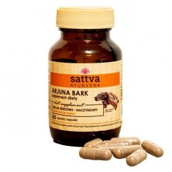 Arjuna Bark Ekstrakt z kory migdałecznika arjuna, Sattva, 60 kapsułek