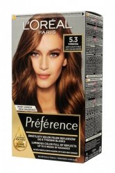 Loreal Preference Farba do włosów nr 5.3 Virginia - jasny złocisty brąz  1op.