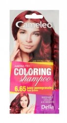 DELIA COSMETICS CAMELEO Szampon koloryzujący nr 6.65 Owoc Granatu 40ml
