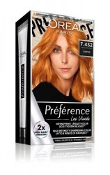 Loreal Preference Vivid Colors Farba do włosów nr 7.432 Copper (Santa Monica) 1op.