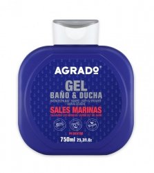Agrado Żel prysznic/kąpiel 750ml Sól morska