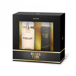 JEAN MARC Zestaw prezentowy damski Rebel Chic (Woda perfumowana 100ml + Dezodorant w sprayu 150ml)