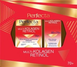 PERFECTA Zestaw prezentowy Multikolagen Retinol 70+ (Krem przeciwzmarszczkowy do twarzy 50ml + Krem pod oczy 15ml)