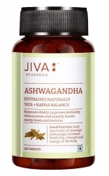 JIVA Ayurveda Ashwagandha Suplement diety wspomagający siłę, spokój i witalność Tabletki 120 szt.