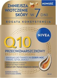 NIVEA Q10 Przeciwzmarszczkowy Ekspert Kolagenu Masełko do twarzy  szyi dekoltu na dzień i noc 50 ml