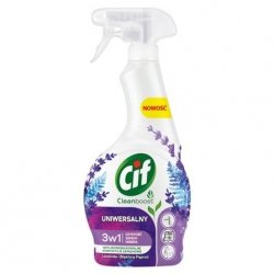 CIF Cleanboost 3W1 Uniwersalny spray do czyszczenia Lawenda i Błękitna Paproć 500 ml