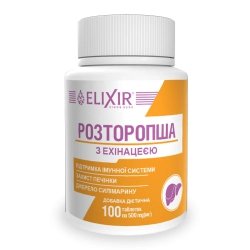 Ostropest z Jeżówką Purpurową (Echinacea purpurea), Elixir, 100 tabletek