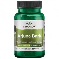 Arjuna Bark Extract, 500mg, Swanson, 60 kapsułek