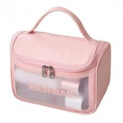 ECARLA WashBag Kosmetyczka - kuferek na kosmetyki Różowa KS46R