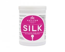 KALLOS Maska d/włosów 1000ml Silk z prot. jedw.&