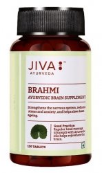JIVA AYURVEDA Brahmi Suplement diety wspomagający funkcje mózgu i pamięć Tabletki 120 szt. - (termin 09.2026)