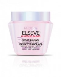 LOREAL ELSEVE Glycolic Gloss Maska wygładzająca nadająca blask do włosów matowych i bez połysku 300 ml