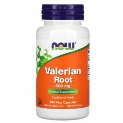 Korzeń waleriany 500mg - Valerian Root NOW Foods, 100 kapsułek