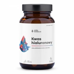 Kwas hialuronowy 200 mg, Aura Herbals, 60 kapsułek