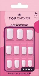 TOP CHOICE Sztuczne paznokcie french kwadratowe