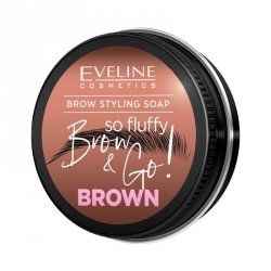EVELINE Brow & Go! Mydło do stylizacji brwi So Fluffy Brown 25 g