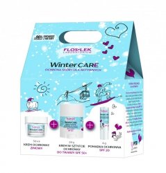 FLOSLEK Zestaw prezentowy Winter Care Krem ochronny zimowy 50 ml + Krem w sztyfcie ochronny 20 g  + Pomadka ochronna spf 20 4 g