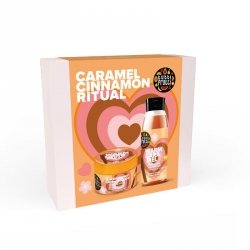 TUTTI FRUTTI Zestaw prezentowy Caramel & Cinnamon (Olejek do kąpieli 400ml + Masło do ciała 200ml)