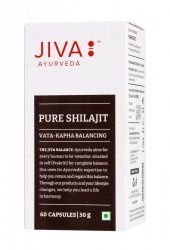 JIVA AYURVEDA Pure Shilajit Mumio Suplement diety wspomagający regenerację oraz równowagę psychofizyczną Kapsułki 60 szt.