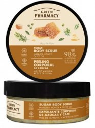 GREEN PHARMACY Peeling cukrowy do ciała Miód manuka i Oliwa z oliwek 200 ml