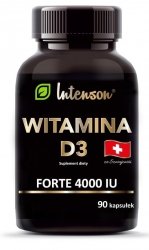 Витамин D3 Форте 4000, Интенсон, 90 капсул