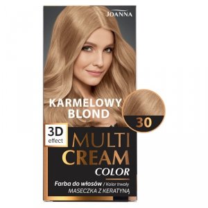 JOANNA Multi Cream Color Farba do włosów nr 30 Karmelowy Blond. 