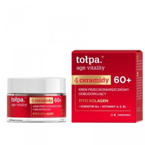 TOŁPA Age Vitality Krem przeciwzmarszczkowy odbudowujący 60+ 50 ml 